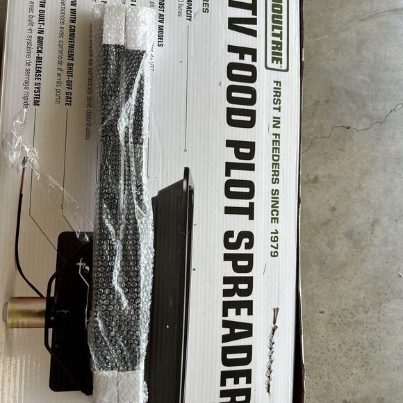 READ! Moultrie ATV Food Plot Spreader with ATV Rack Mounting Brackets - Picture 7 of 7